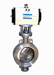 D973H、D973Y三偏心對夾硬密封電動蝶閥